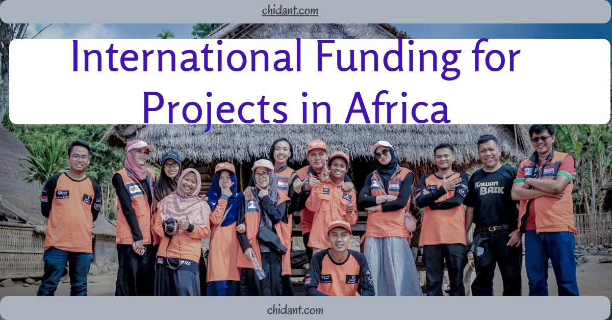 International funding for projects in Africa