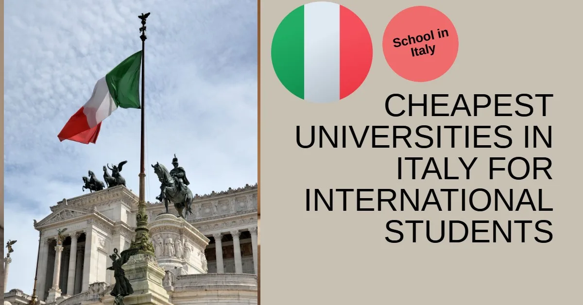 cheapest universities in Italy for international students