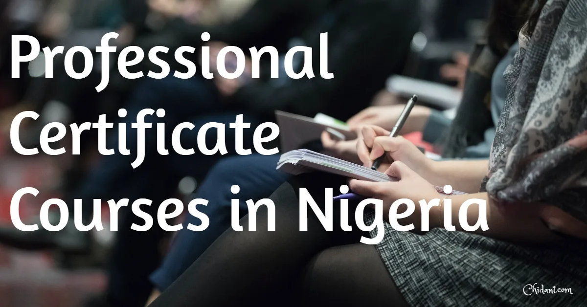 Professional Certificate Courses in Nigeria
