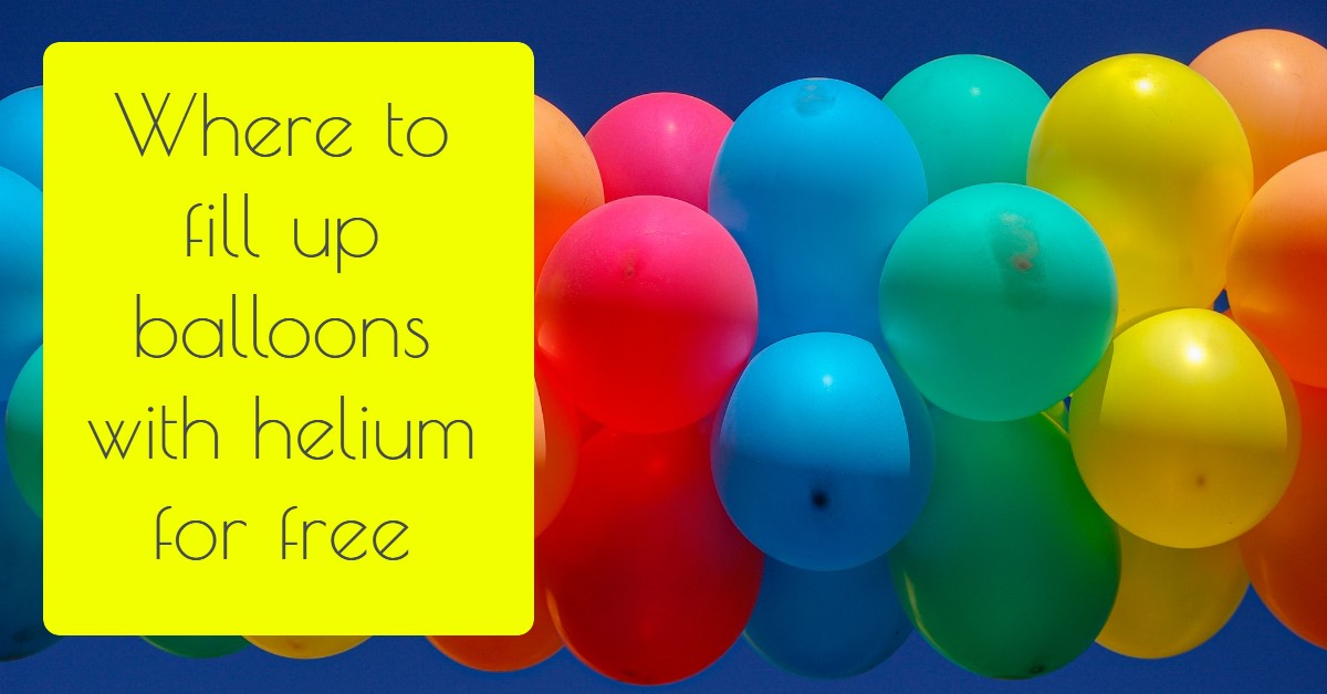 Where To Fill Up Balloons With Helium For Free