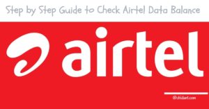 Airtel Data Balance Check Code