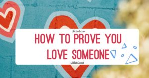 how to prove you love someone