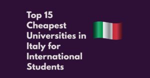cheapest universities in Italy for international students