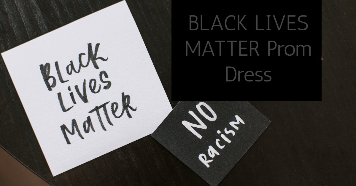 BLACK LIVES MATTER Prom Dress