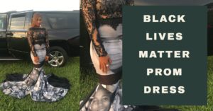 Black Lives Matter prom dress