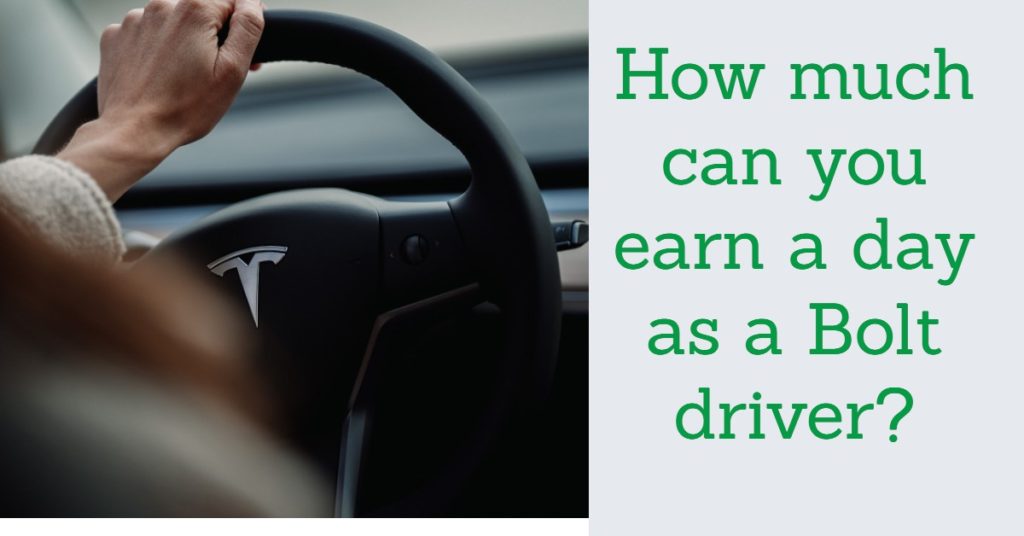 How much can you earn a day as a Bolt driver